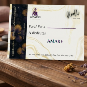 Tarjeta Regalo Amare – Masaje en Pareja + Cava + Bombones