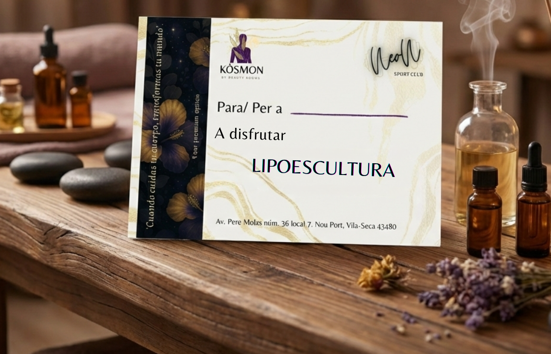 Tarjeta Regalo Lipoescultura – Peeling + Envoltura de Algas + Masaje