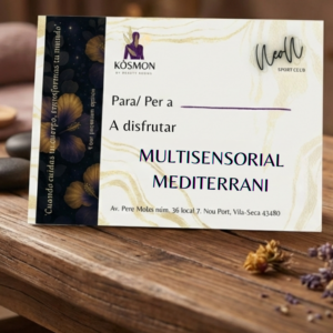 Tarjeta Regalo Multisensorial Mediterrani – Peeling + Masaje + Facial